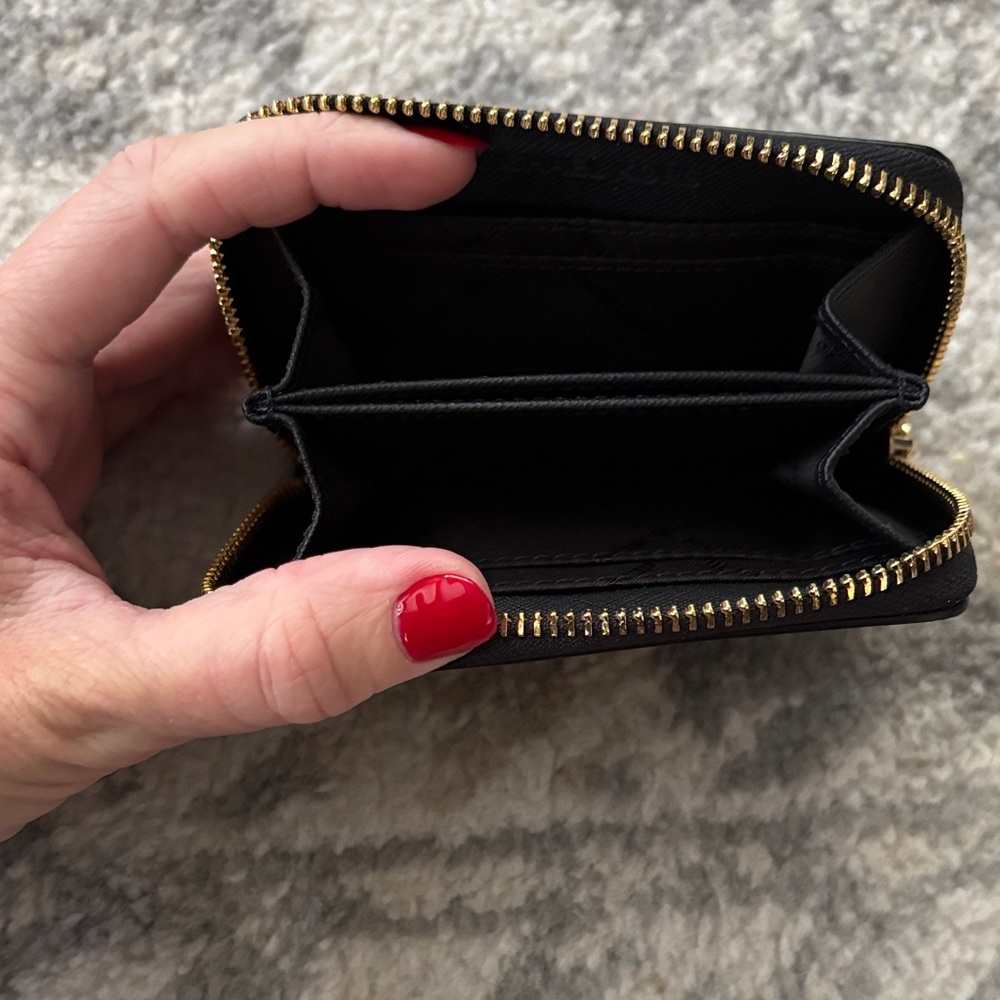 Michael Kors Black and Gold Zip Wallet - Picture 7 of 7